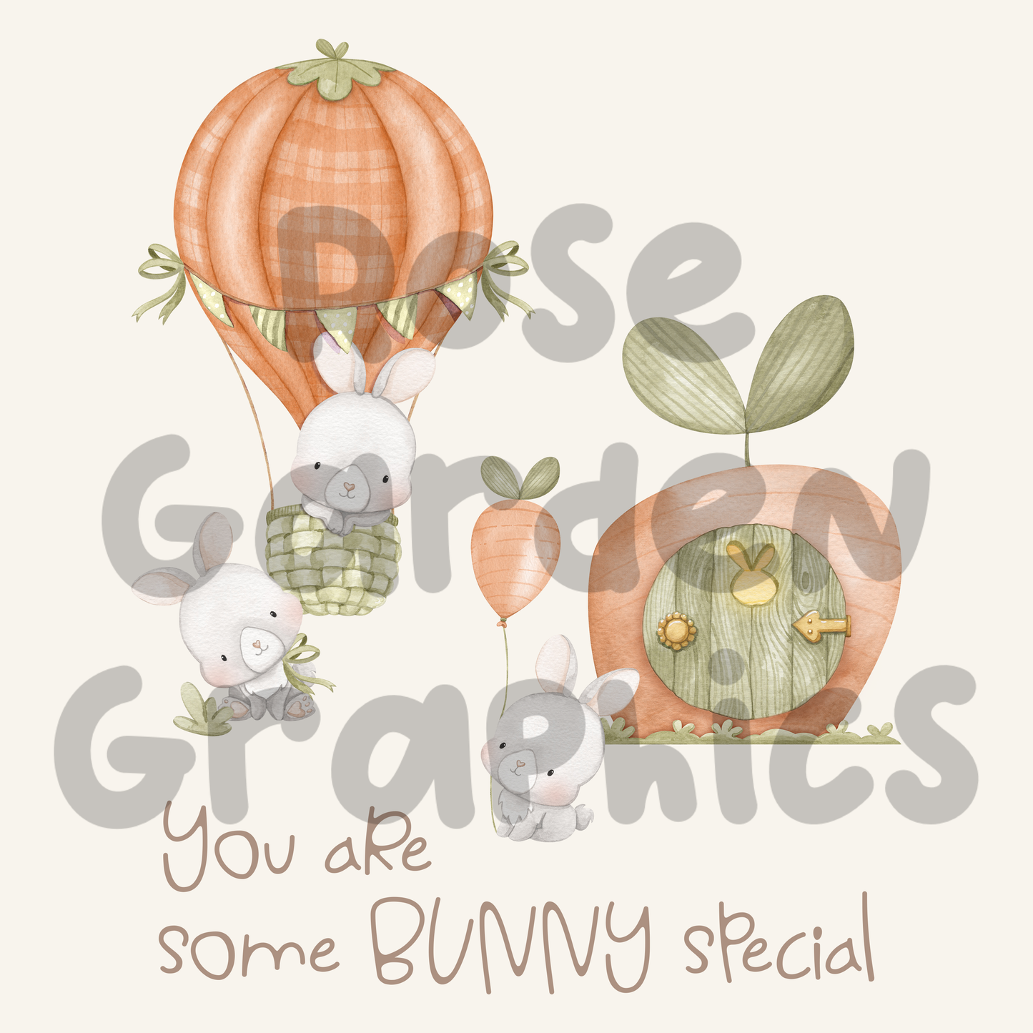 Bunny Linen "Eres un conejito especial" PNG