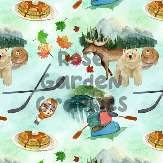 Imagen perfecta acuarela de Canadá