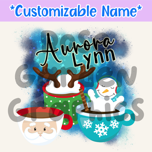 Tazas navideñas Nombre personalizado PNG ($5 por archivo de nombre) 