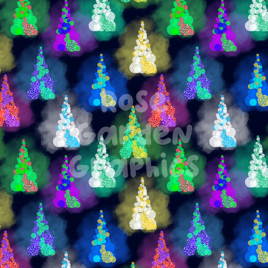 Imagen perfecta de luces de árbol de Navidad