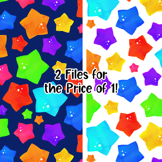 Colorful Stars 2 Seamless Images