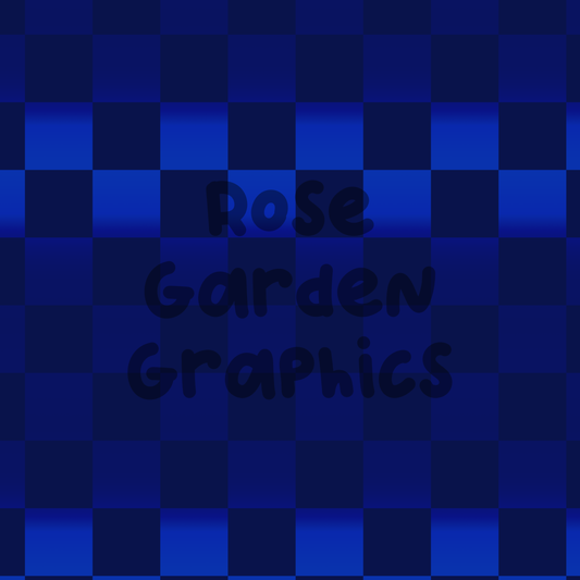 Dark Blue Checker Glow Seamless Image