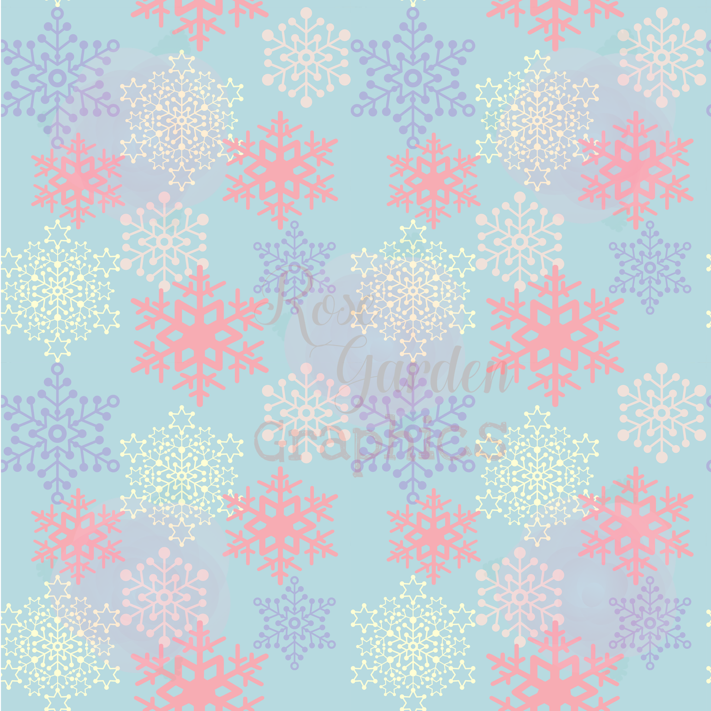 Delicate Snowflakes Seamless