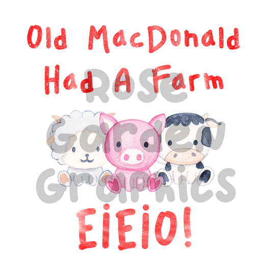 EIEIO! Farm Animals "Old MacDonald Had a Farm, EIEIO!" PNG