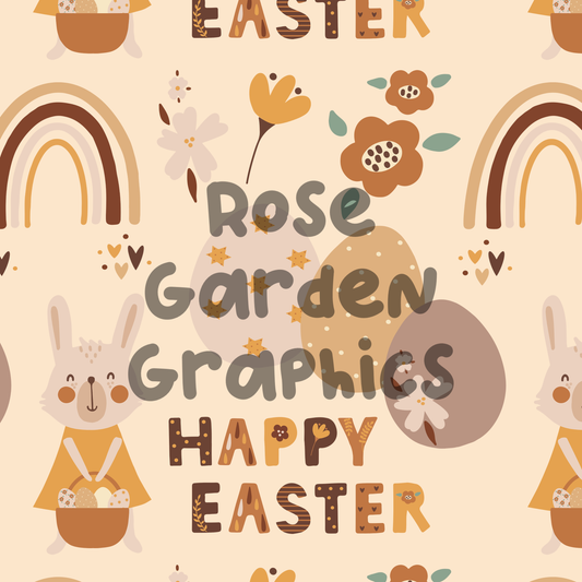 Easter Boho Seamless Image