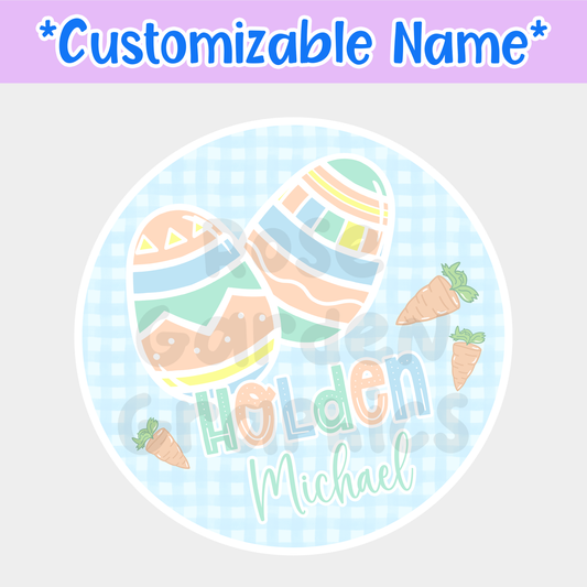 Huevos de Pascua (Azul) Nombre personalizado PNG ($5 por archivo de nombre)