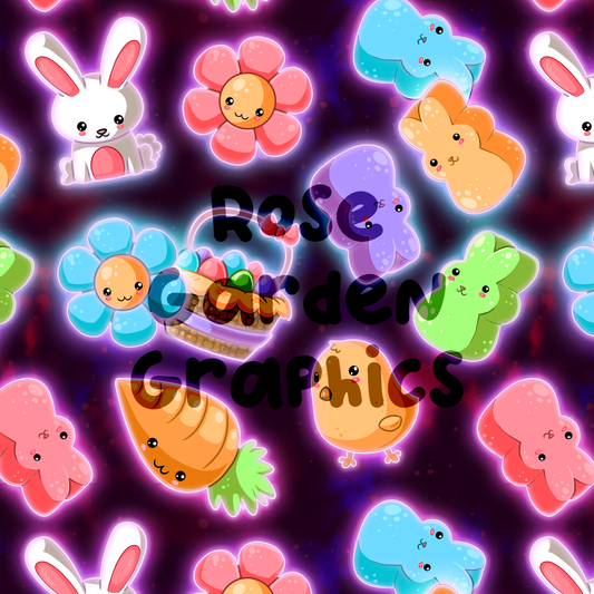 Easter Fun Glow Seamless Image