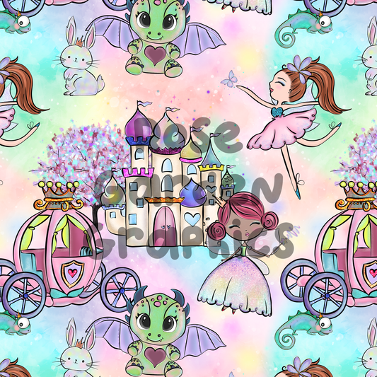 Fairy Princesses Seamless Image