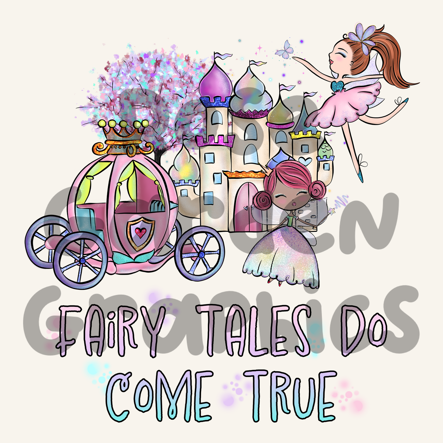 Fairy Princesses "Fairy Tales Do Come True" PNG