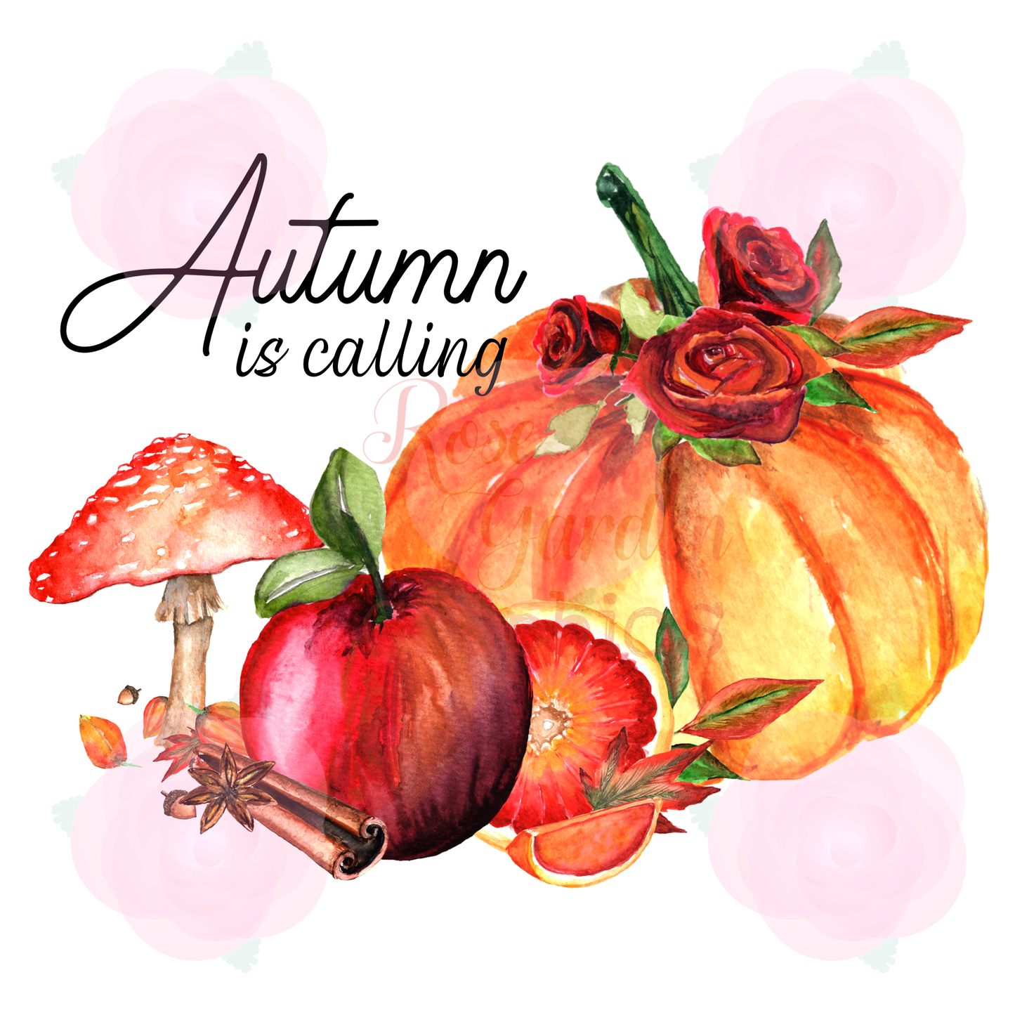 Autumn Floral Mix "Autumn is Calling" PNG