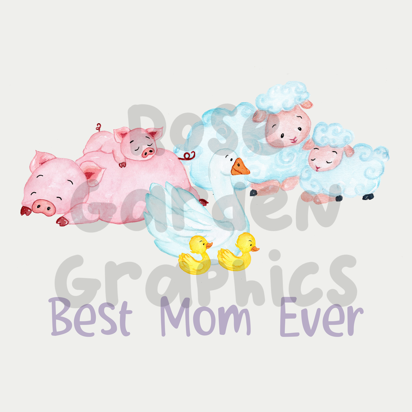 Farm Moms/Mums "Best Ever" 2 PNGs