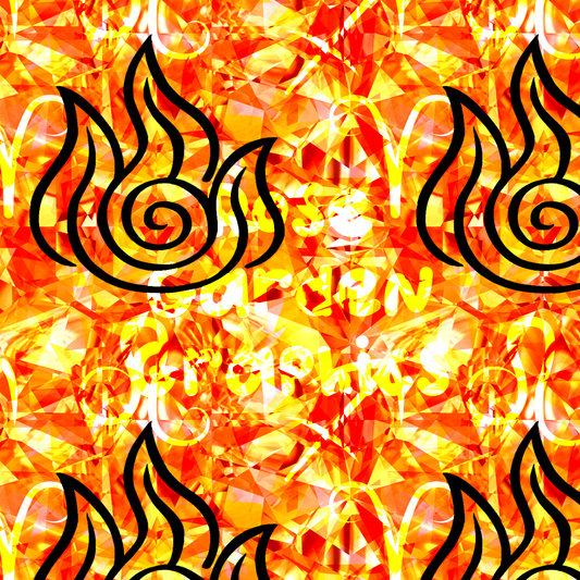 Fire Tribe Crystal Seamless Image