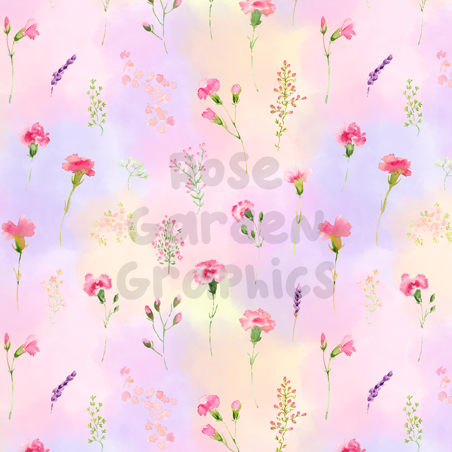 Floral Meadow Seamless Image