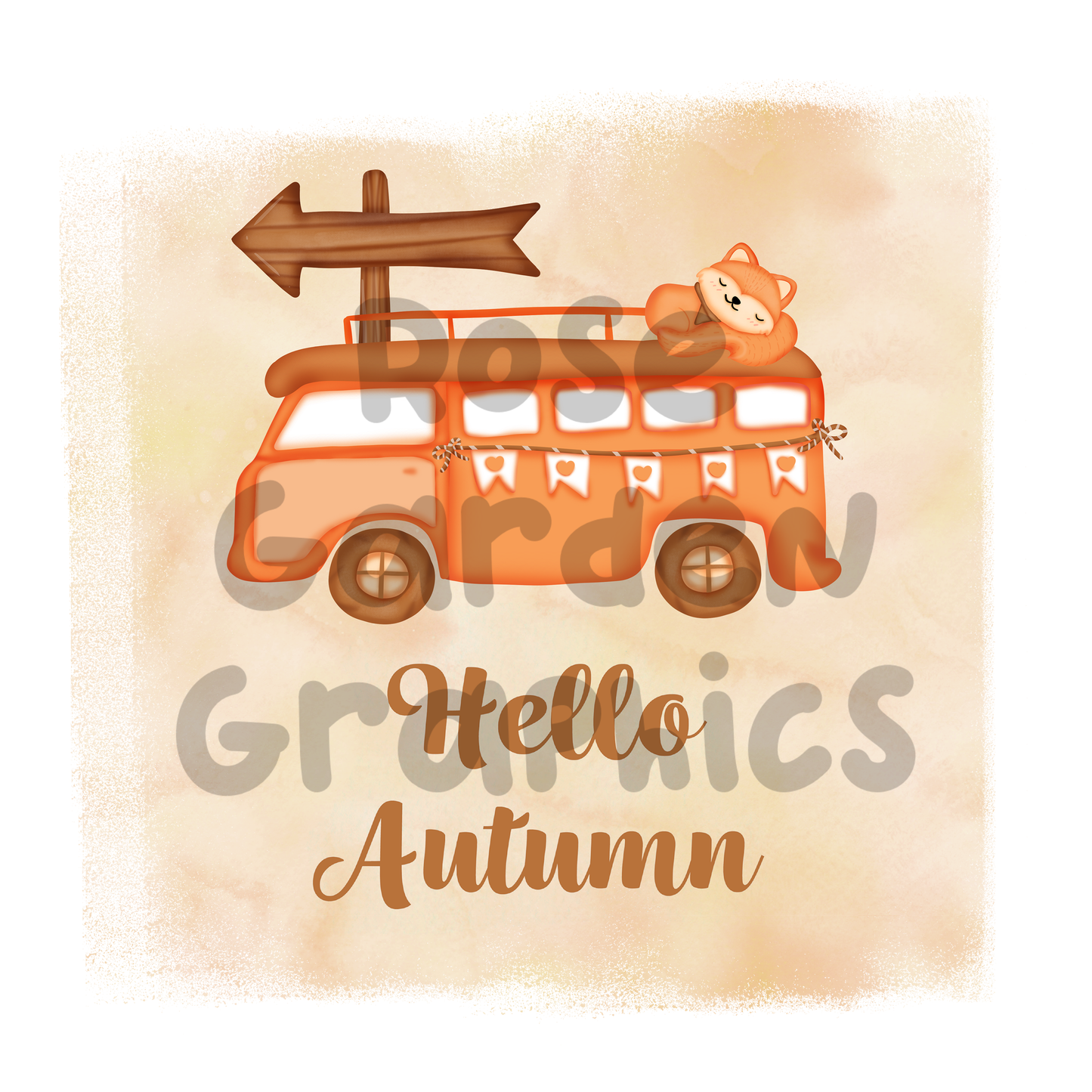 Foxy Fall "Hola Otoño" PNG