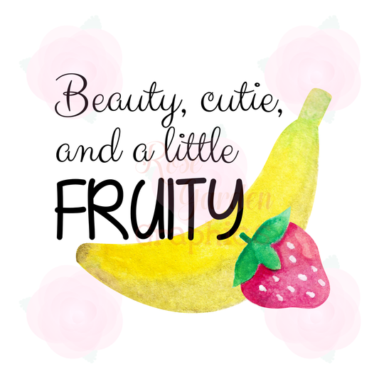 Frutas mixtas "Belleza, chica y un poco de fruta" PNG