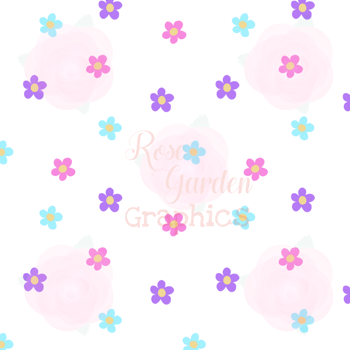 Girly Floral Seamless Image