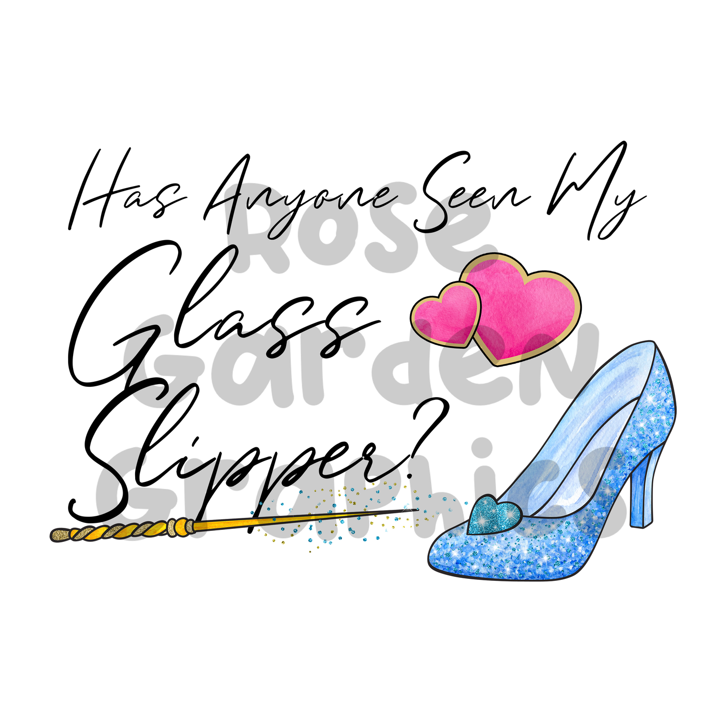 Glass Slipper "Has Anyone Seen My Glass Slipper?" PNG