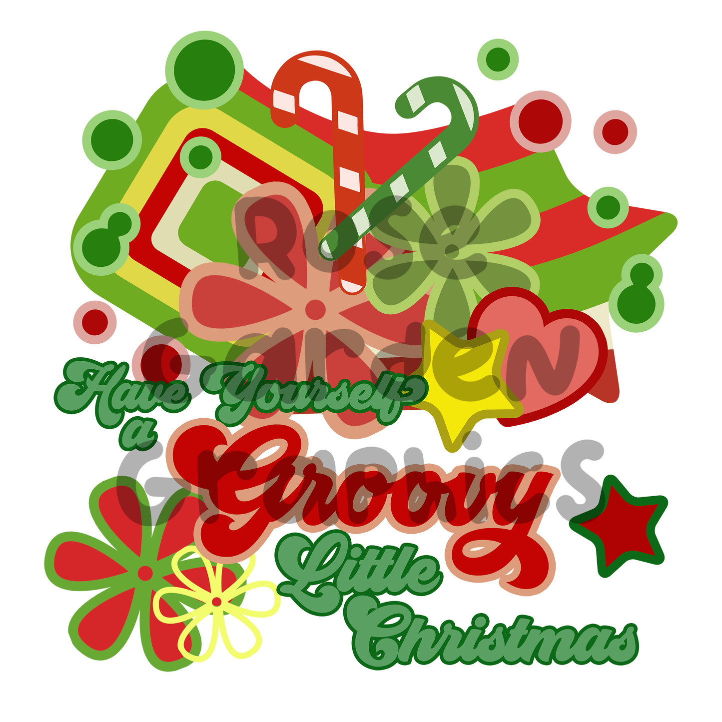 Groovy Christmas "Have Yourself a Groovy Little Christmas" PNG
