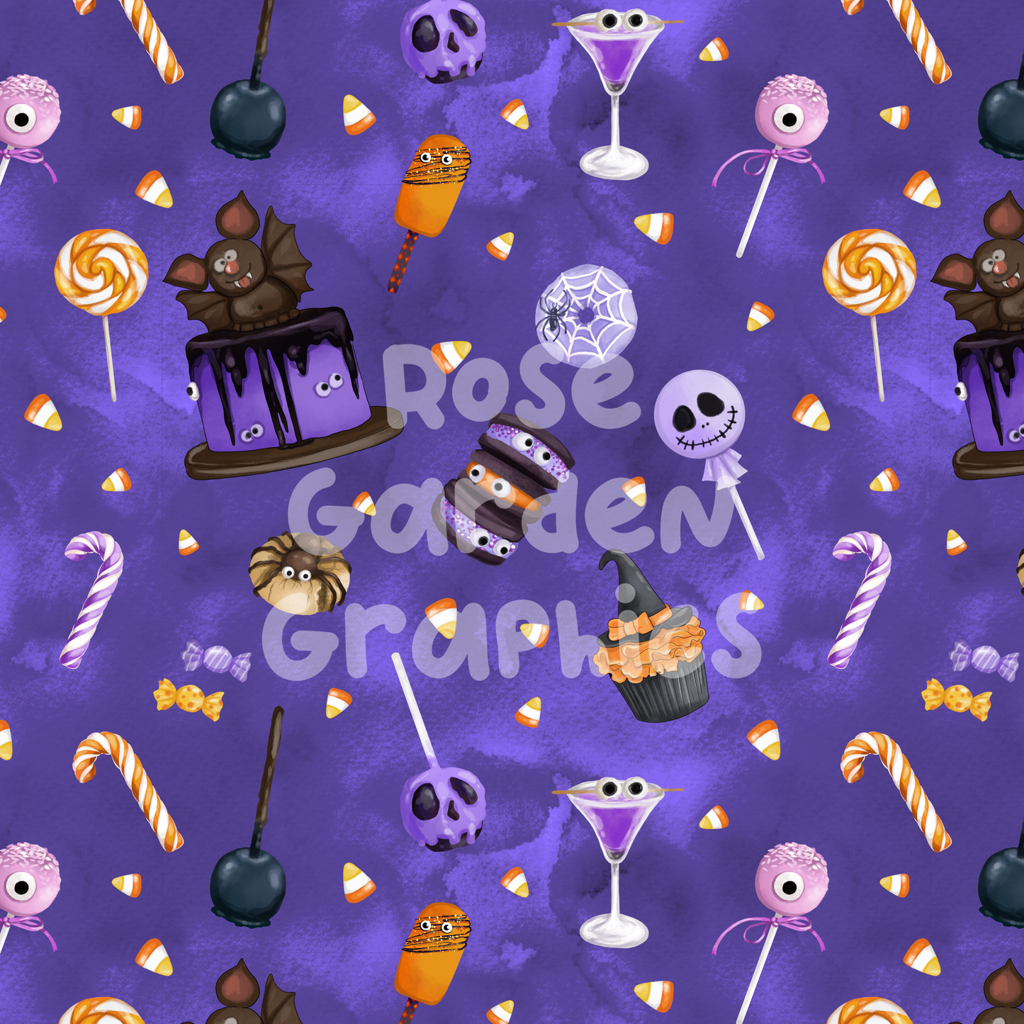 Halloween Treats Seamless Image