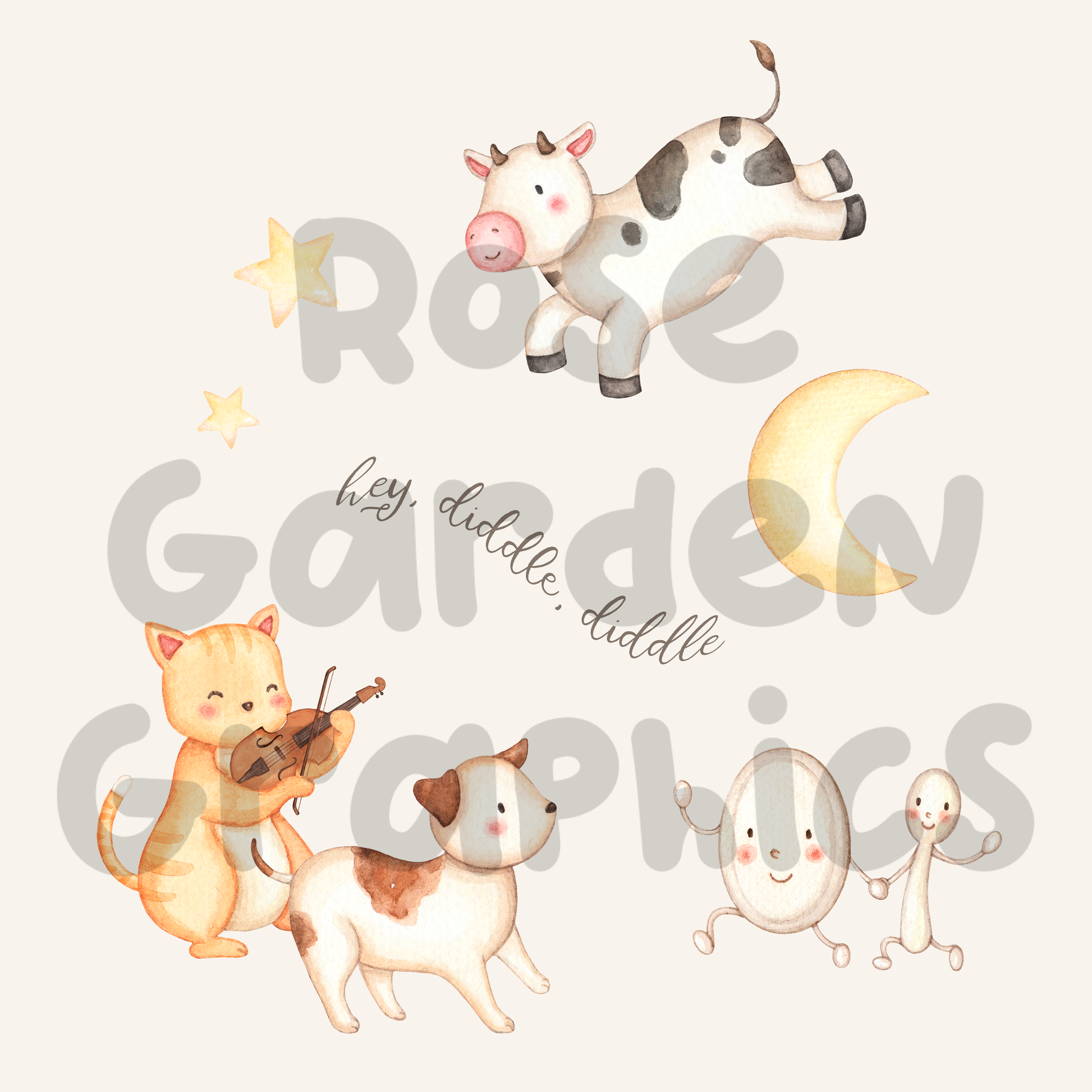 Hey Diddle Diddle PNG – Rose Garden Graphics