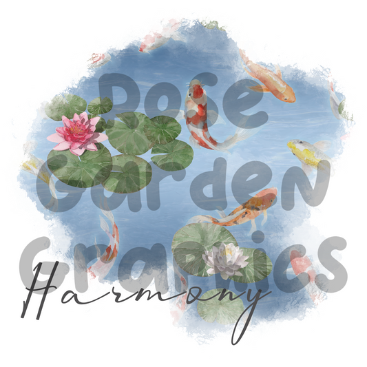 Pez Koi Acuarela "Armonía" PNG