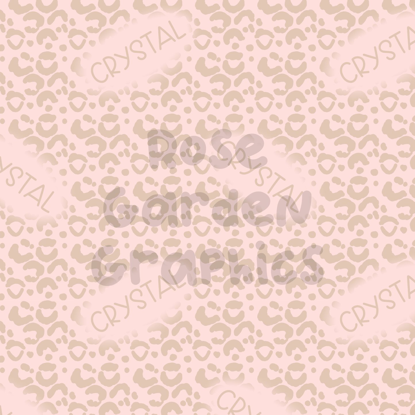 Leopard Print (Pink) Custom Name Seamless File ($5 per name file)