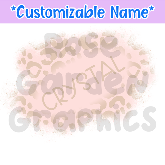 Leopard Print (Pink) Custom Name PNG ($5 per name file)