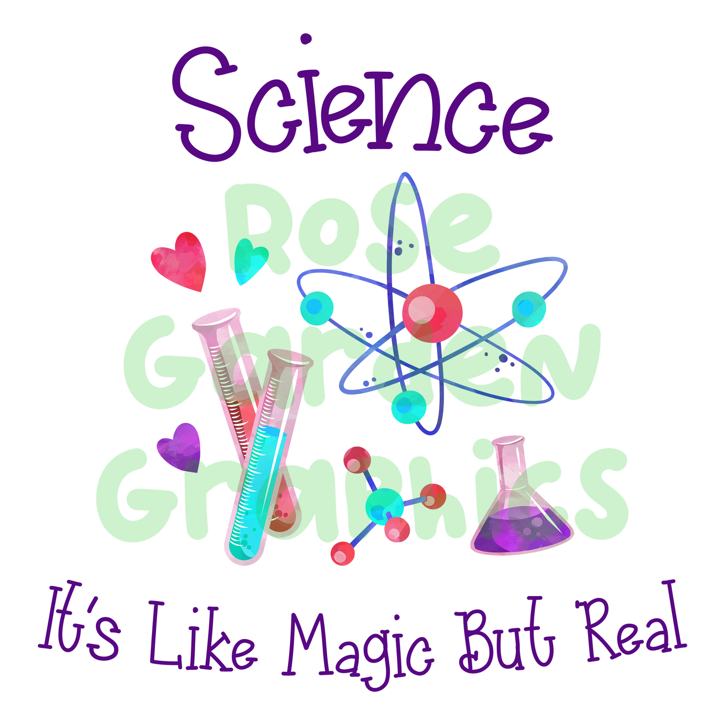 Love Science "Science: It's Like Magic But Real" 2 PNGs Bundle