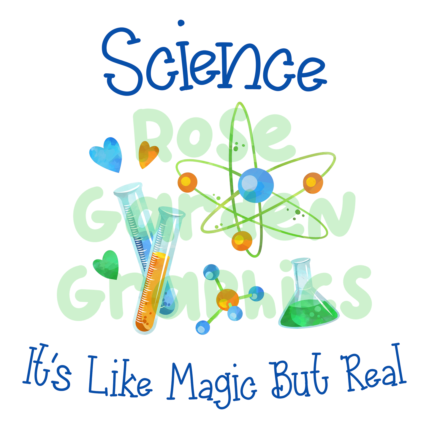 Love Science "Science: It's Like Magic But Real" 2 PNGs Bundle