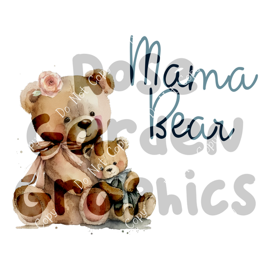 Mama Bear Vintage PNG