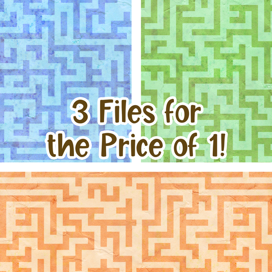 Mazes 3 Seamless Images Bundle