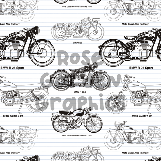 Imagen perfecta de papel de dibujo de motocicletas