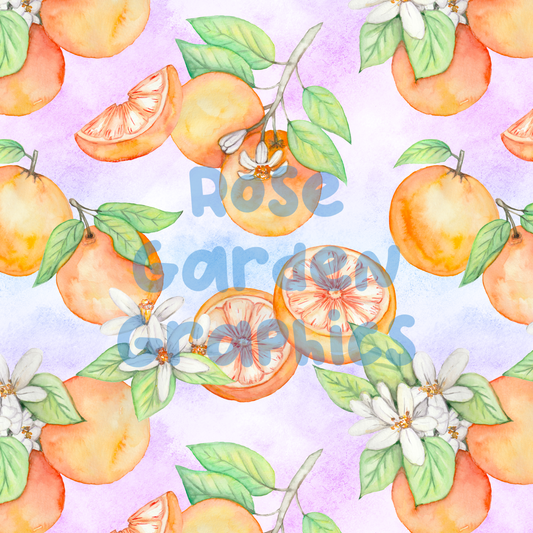 Orange Clementines Seamless Image