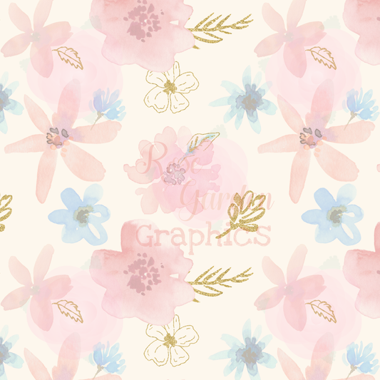 Pastel Floral Seamless Image