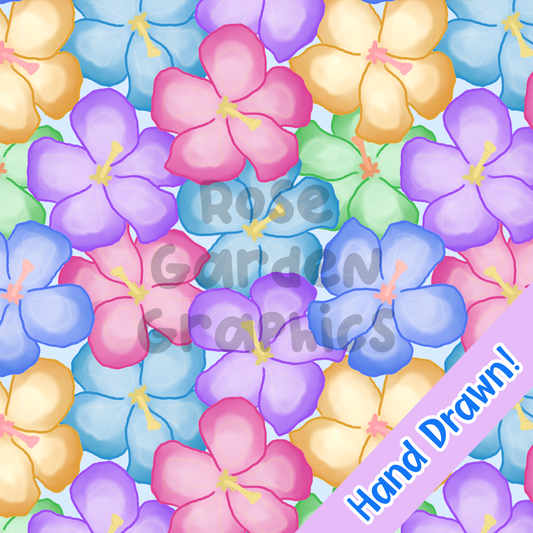 Imagen transparente floral tropical pastel