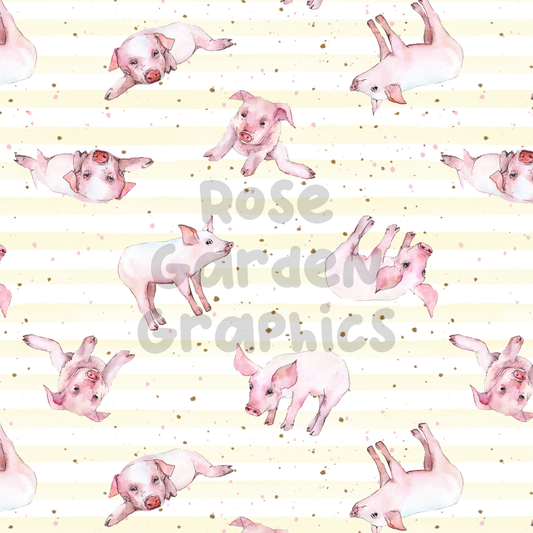 Pigs Splatter Seamless Image