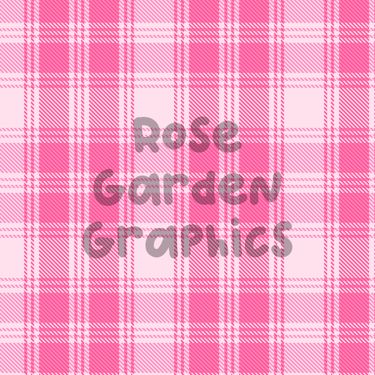 Pink Square Plaid Seamless Image