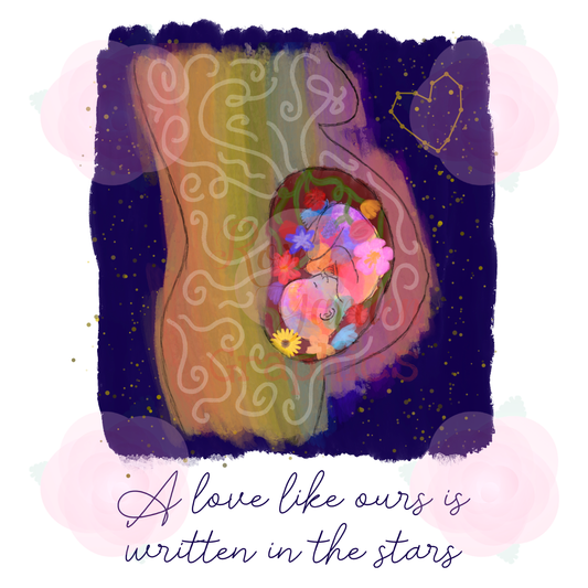 Pregnancy "A Love Like Ours is Written in the Stars" PNG