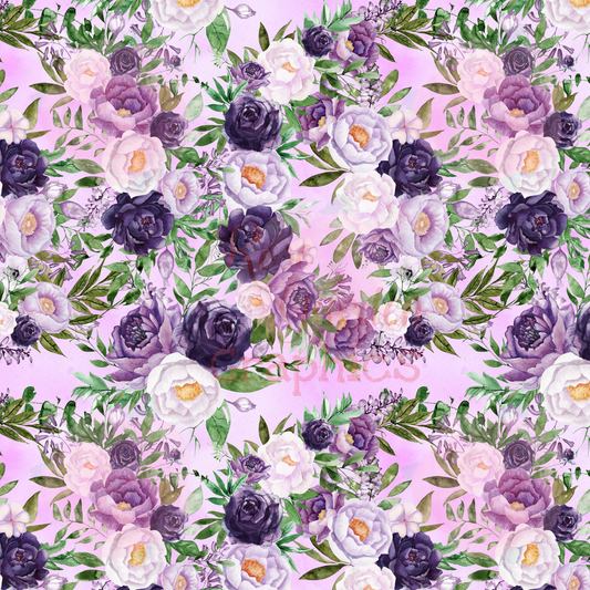 Imagen perfecta floral púrpura 