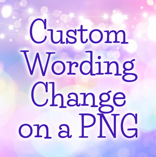 Cambio de texto PNG personalizado