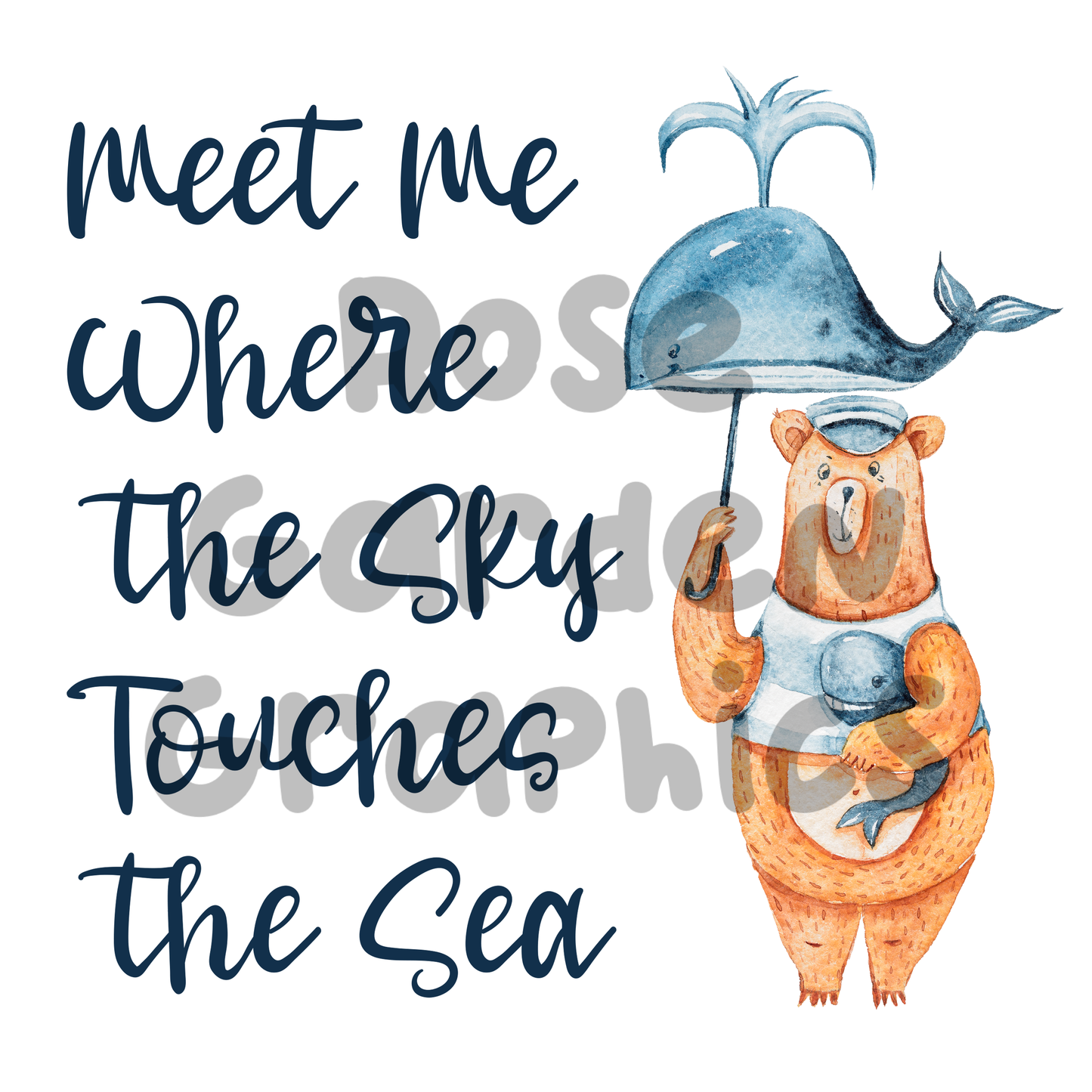 Sea Bear "Meet Me Where the Sky Touches the Sea" PNG