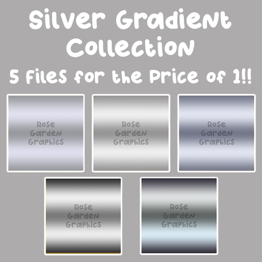 Silver Gradient 5 Seamless Images Bundle