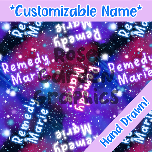 Space Mama's Girl Custom Name Seamless File ($5 per name file)