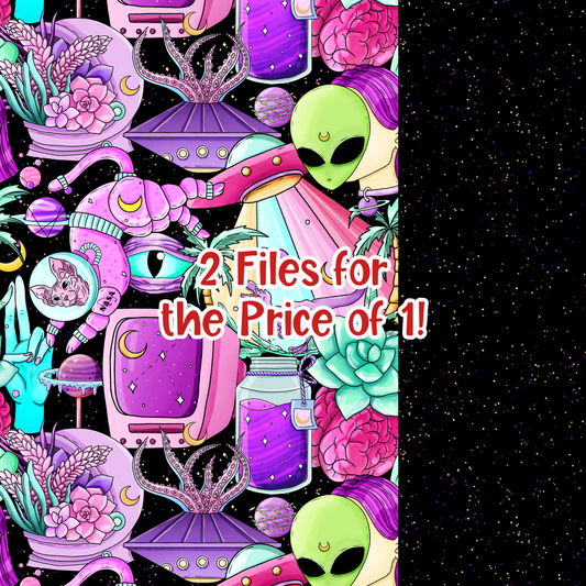 Spacey Trip 2 Seamless Images Bundle