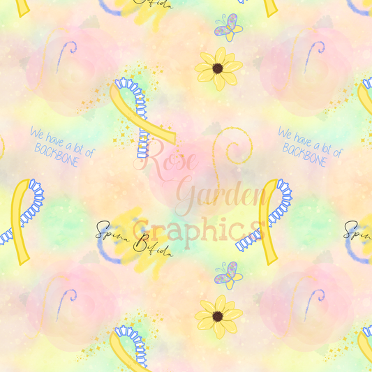 Spina Bifida Awareness Seamless Image
