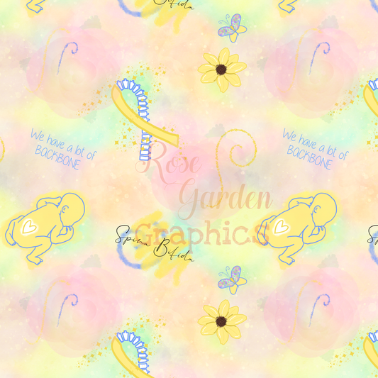 Imagen transparente de concientización sobre la espina bífida (para bebés/niños)