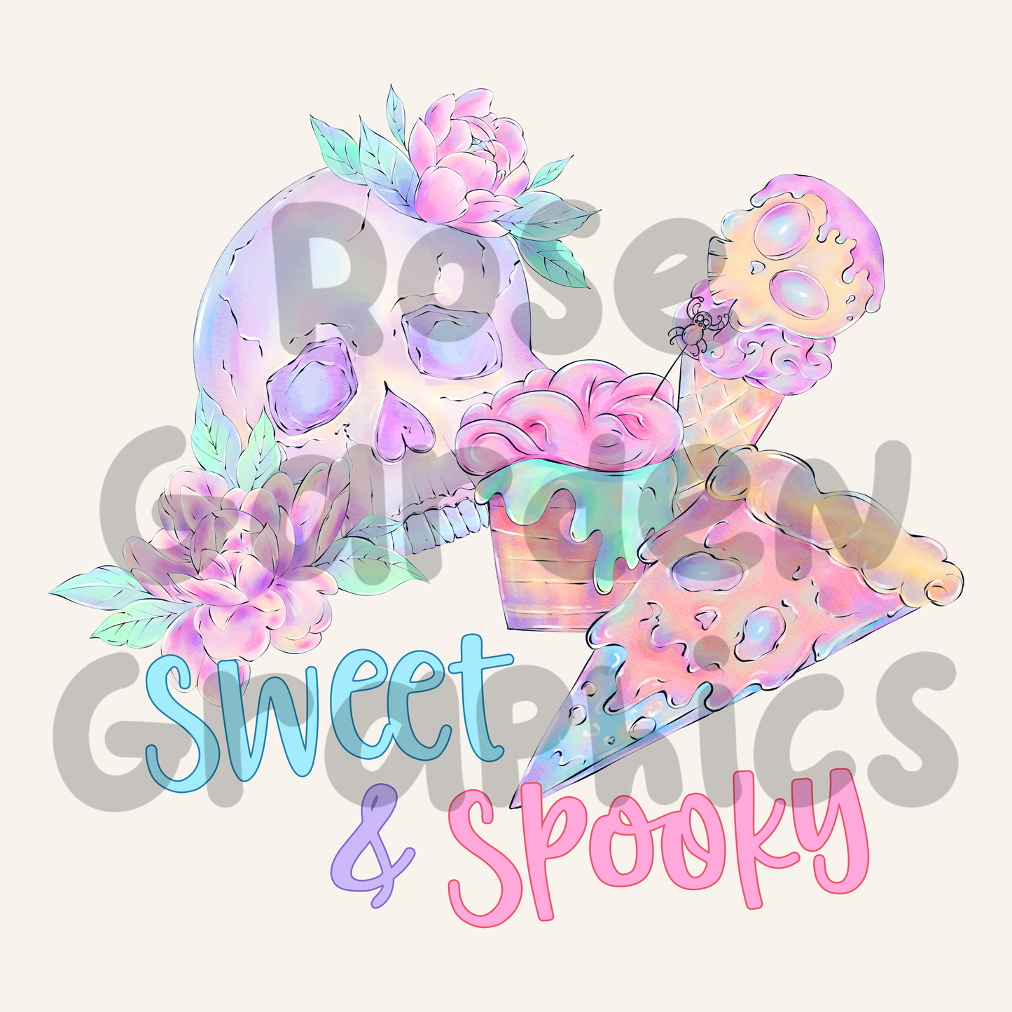 Spooky Pastel "Sweet & Spooky" PNG