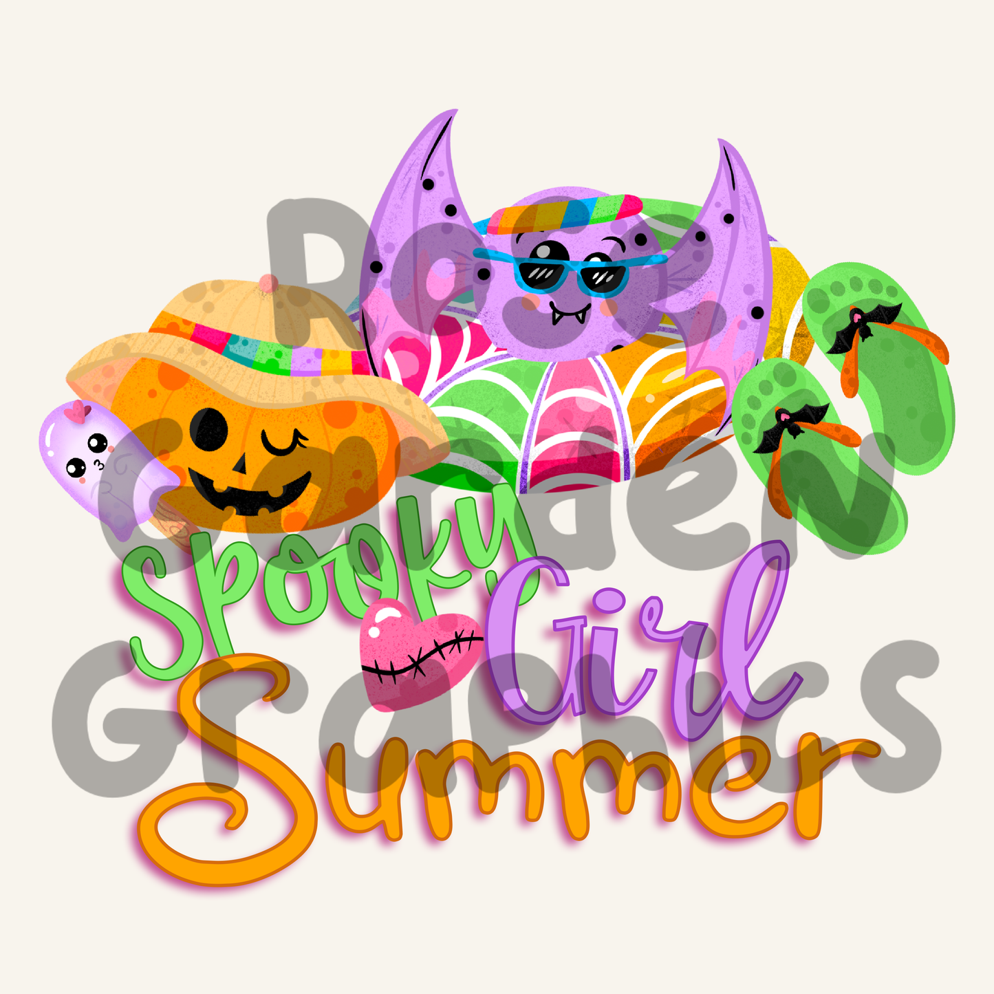 Spooky Summer Things "Spooky Girl Summer" PNG