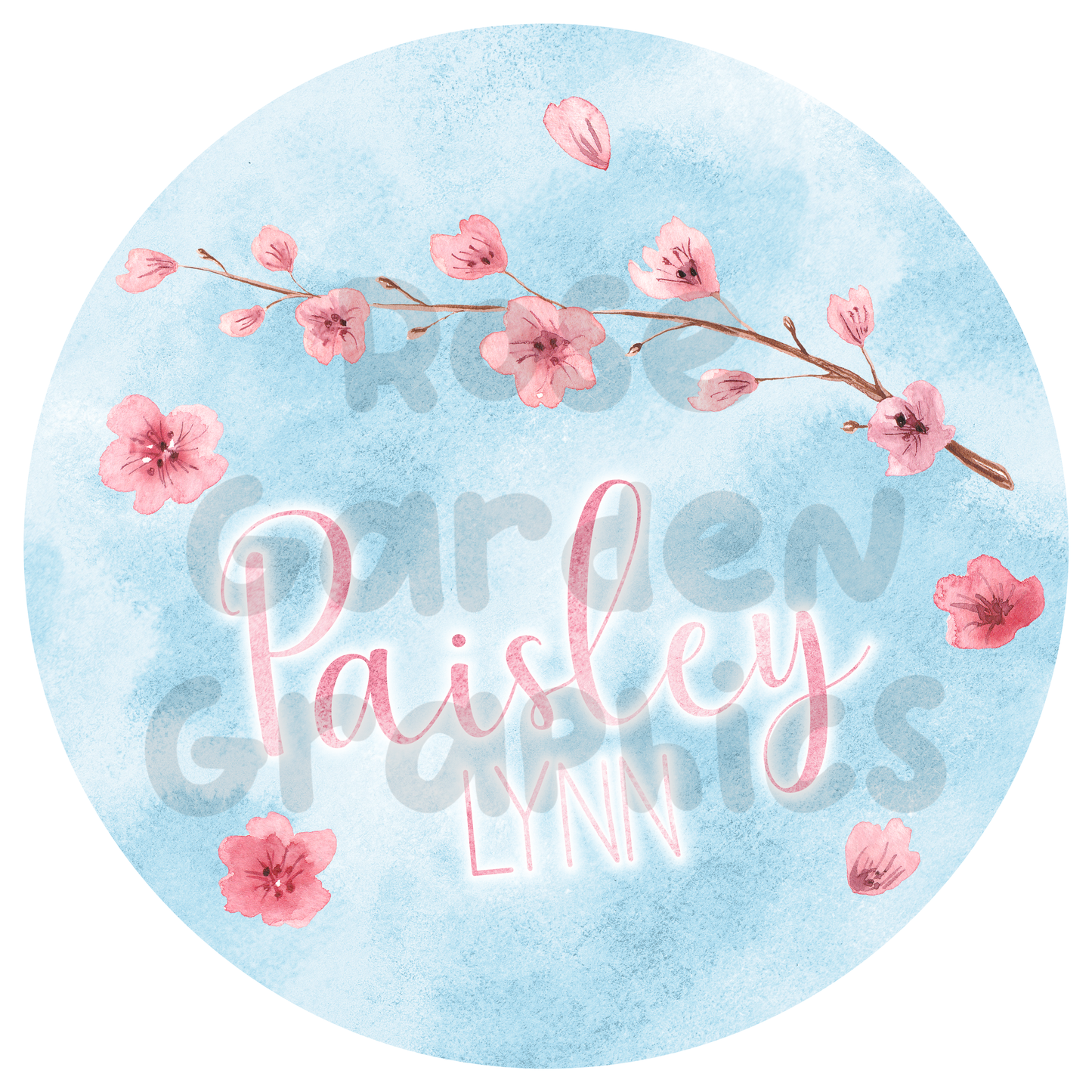 Spring Blossoms Custom Name PNG ($5 per name file)