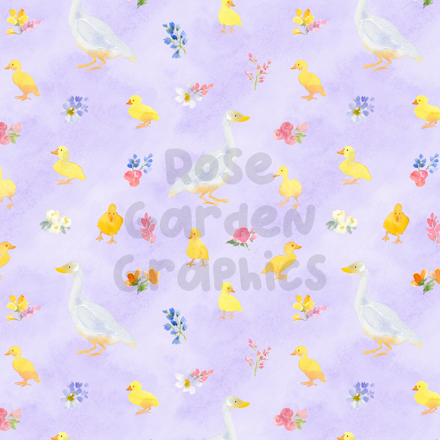 Spring Duck 3 Seamless Images Bundle